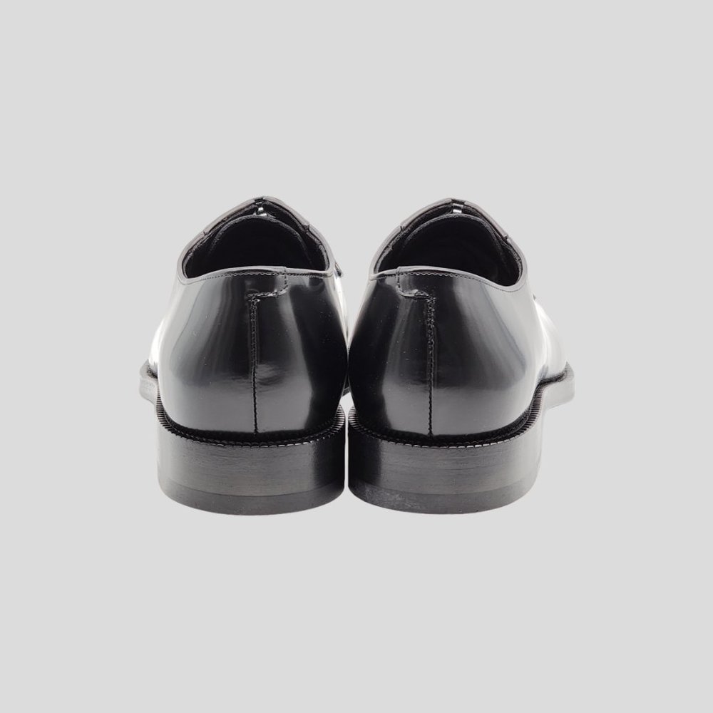 Celine Leather Lace-Up Derby Shoes Black Size 39 - Picture 5 of 8